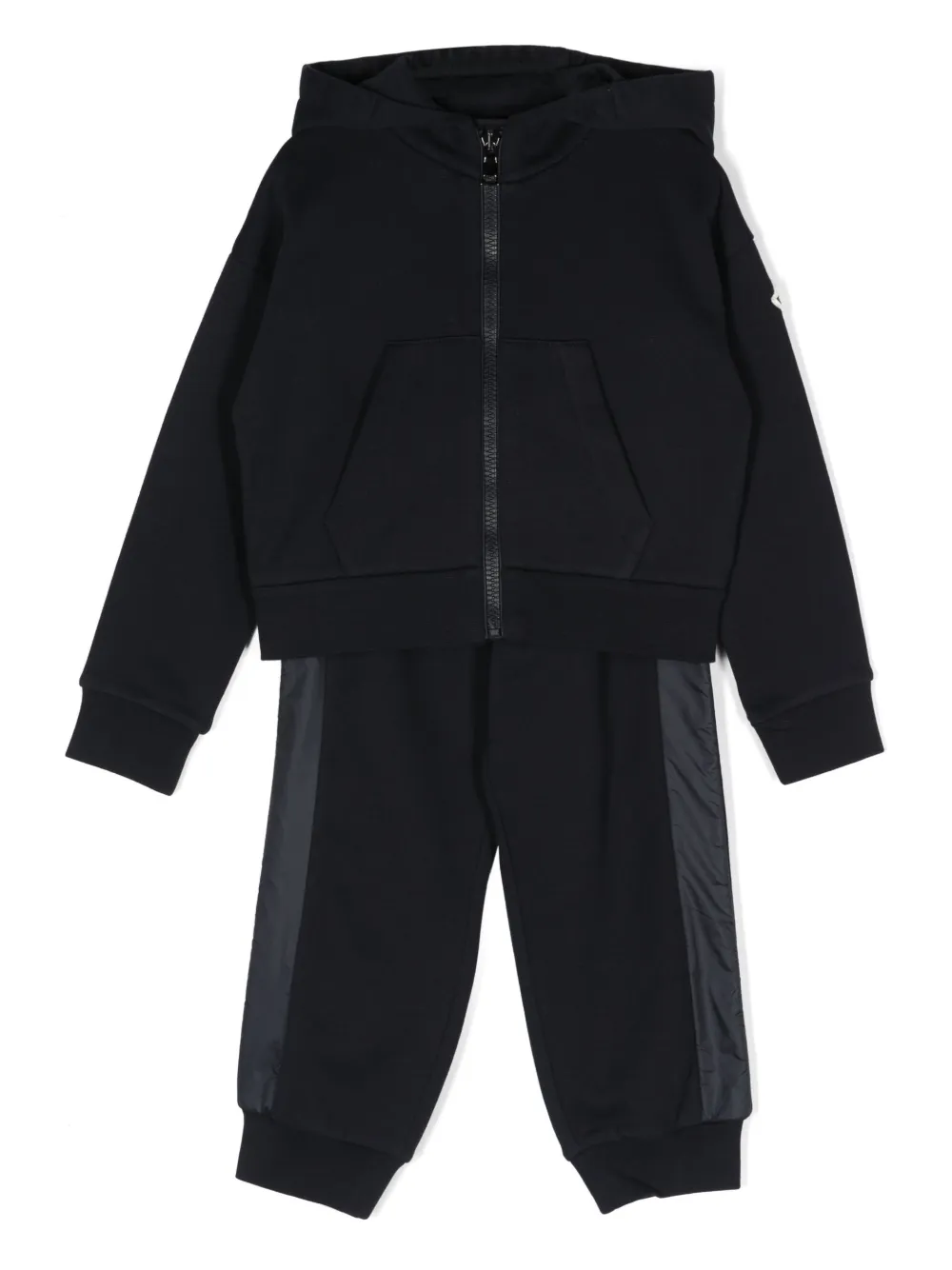 

Спортивный костюм с нашивкой-логотипом Moncler Enfant, синий