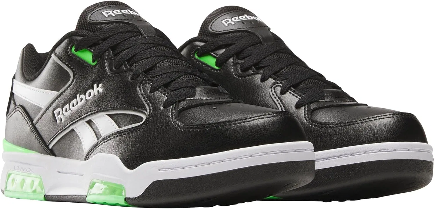 Кроссовки Reebok Unisex BB4500 DMX, Black White Solar Lime — фото 2