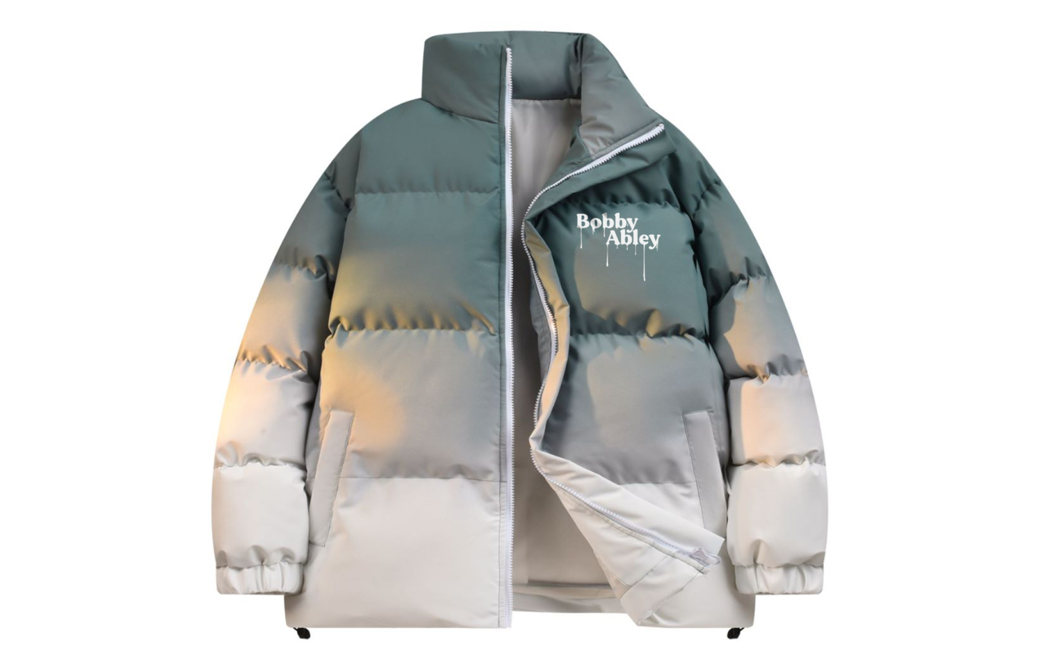 

BOBBY ABLEY Пуховик Unisex, Gradient Green