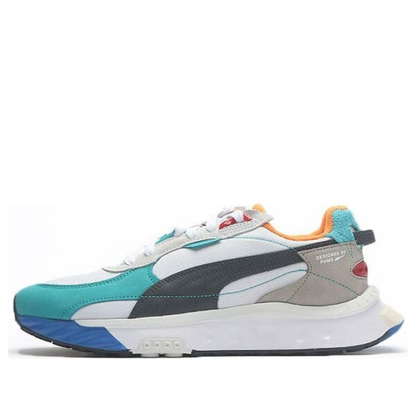 

Кроссовки wild rider 'layers - white viridian green' Puma, черный