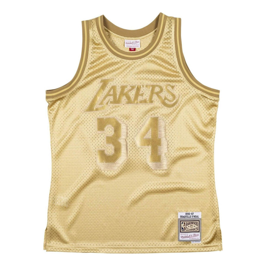 

Джерси Mitchell & Ness x NBA Los Angeles Lakers 1996-97 Jersey 'Shaquille O'Neal 34', золотой