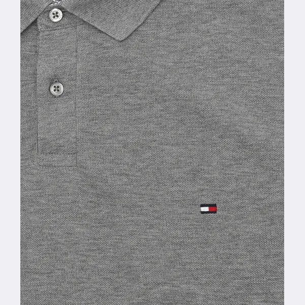 Рубашка-Поло 1985-го года big&tall стандартного кроя Tommy Hilfiger, серый — фото 3