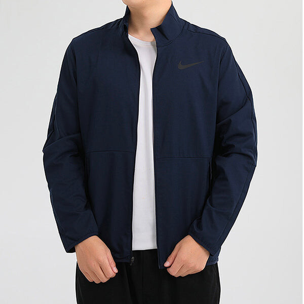 Куртка Nike Dri-FIT Woven Training Casual Sports Jacket Obsidian Color Black, черный — фото 3