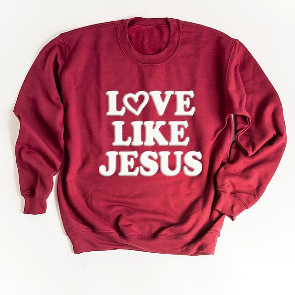 

Графический свитшот Love like Jesus heart bold puff Simply Sage Market, Cardinal, Зеленый, Графический свитшот Love like Jesus heart bold puff Simply Sage Market, Cardinal