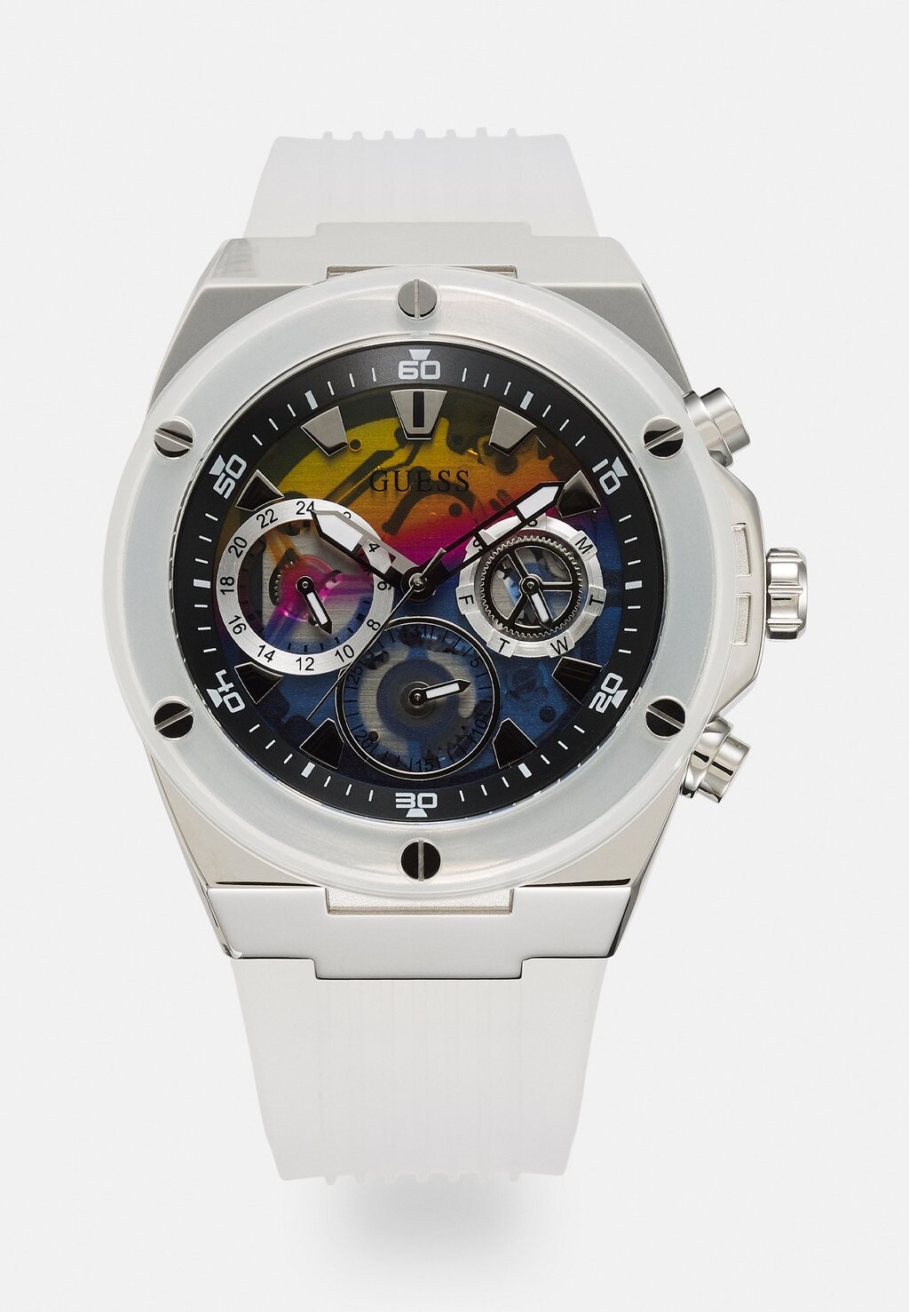 

Часы-хронограф Guess, серебристый оттенок Poseidon