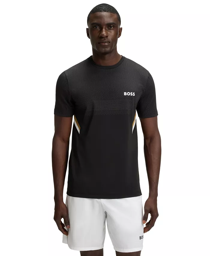 

Мужская футболка Active Moisture Management Slim-Fit Hugo Boss, черный