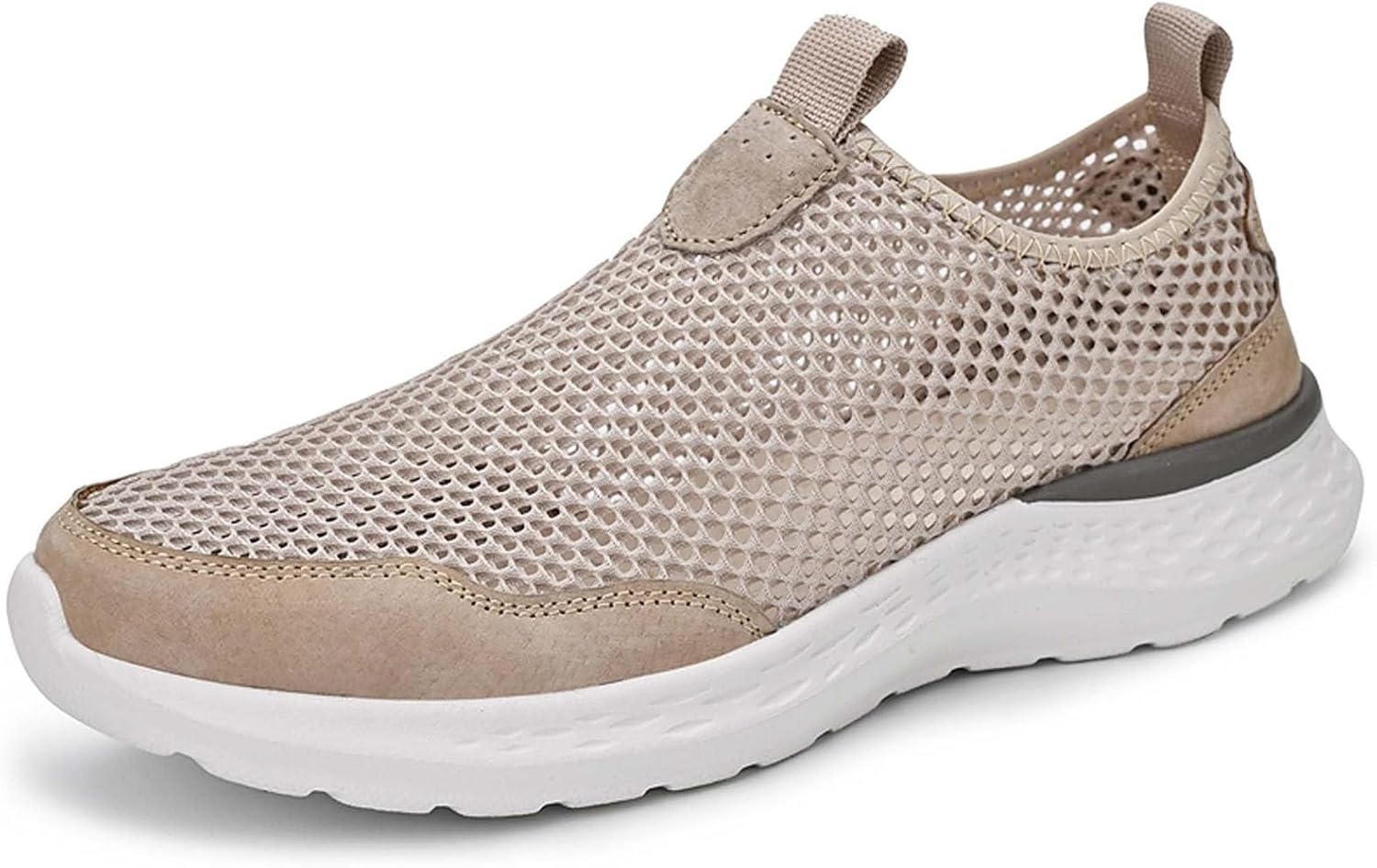 

Мужские модные дышащие кроссовки с сеткой для прогулок, повседневные удобные легкие наружные кроссовки с подошвой, предотвращающей скольжение, для походов, большие размеры 5-13 US Generic, хаки