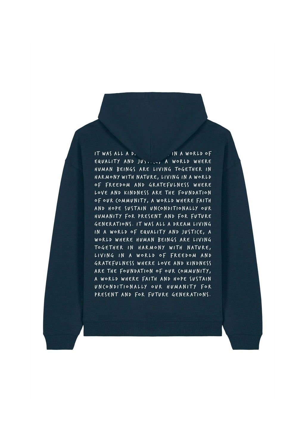 

Толстовка IT WAS ALL A DREAM BACK PRINT HEAVYWEIGHT - Hoodie Mira Paris, темно-синий