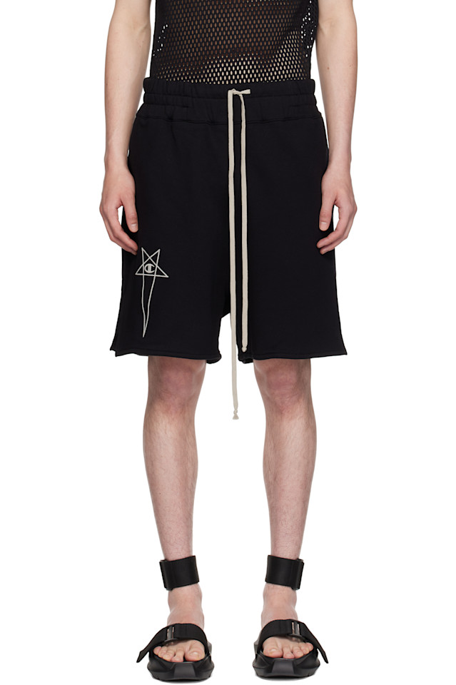 

Шорты Champion Edition из французского футера Rick Owens, черный