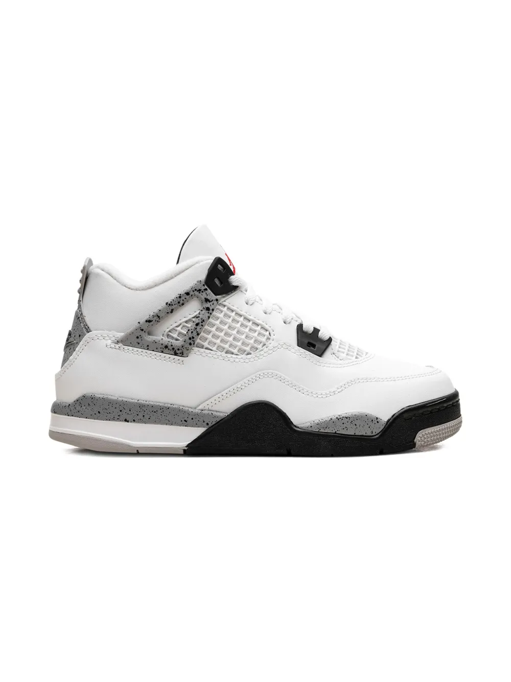 Кроссовки Air Jordan 4 Retro «White Cement» в крапинку Jordan Kids, белый — фото 4