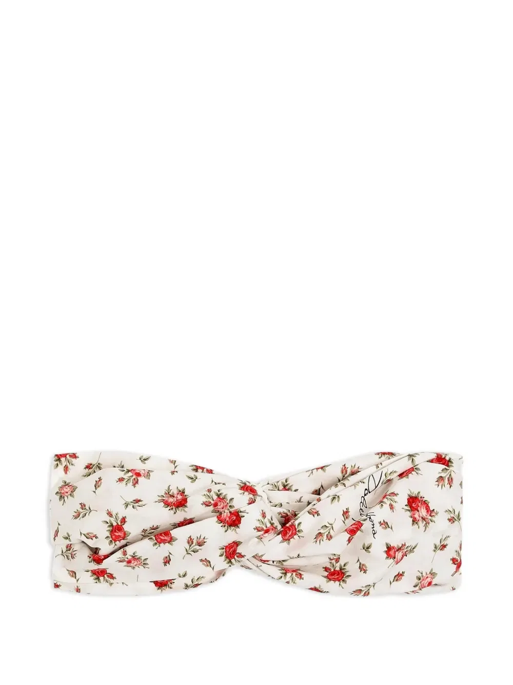 Цветочная витая повязка на голову Dolce & Gabbana Kids, белый