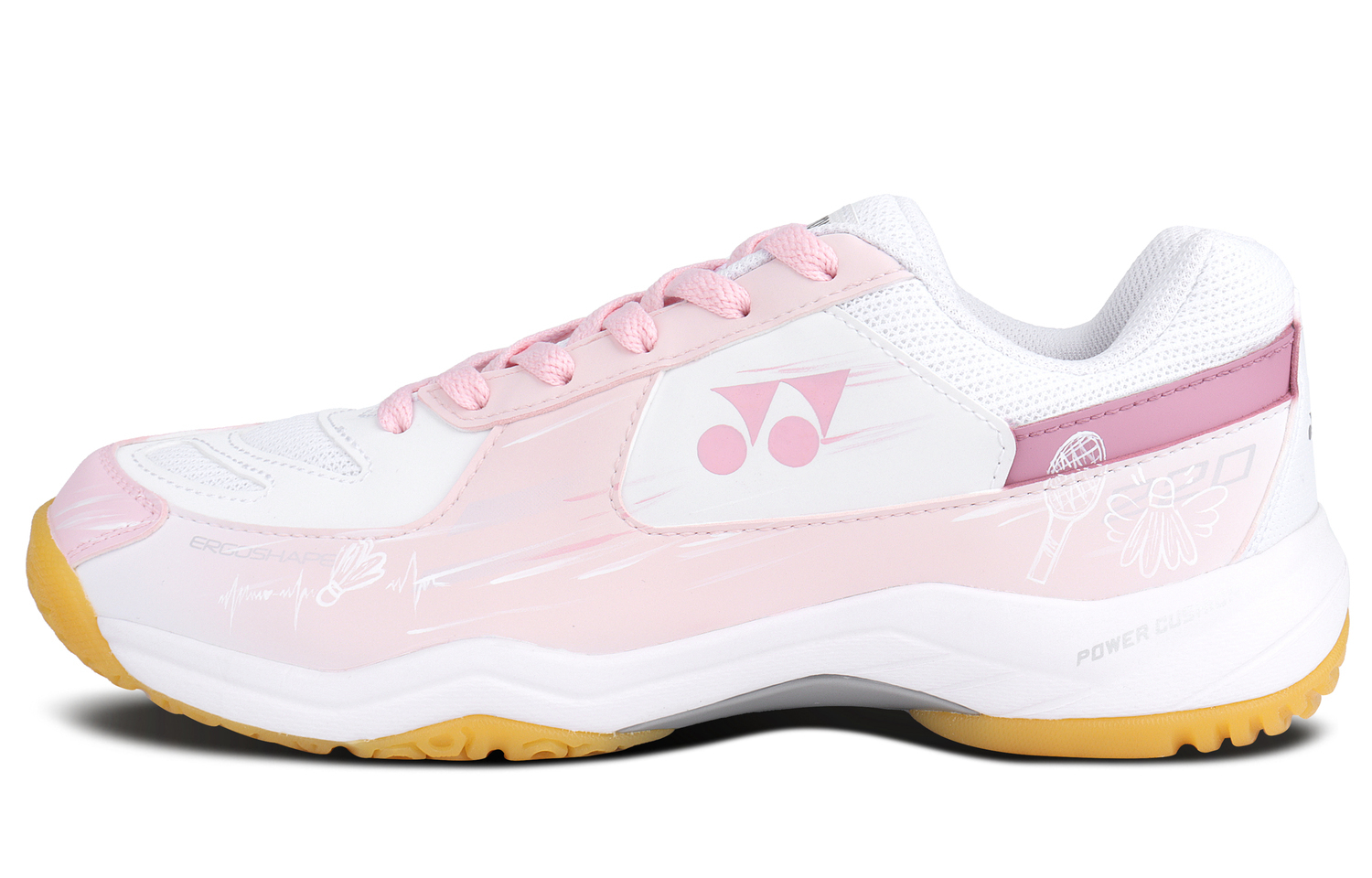 

Амортизирующие, износостойкие, дышащие низкие кроссовки для бадминтона, унисекс Yonex, белый