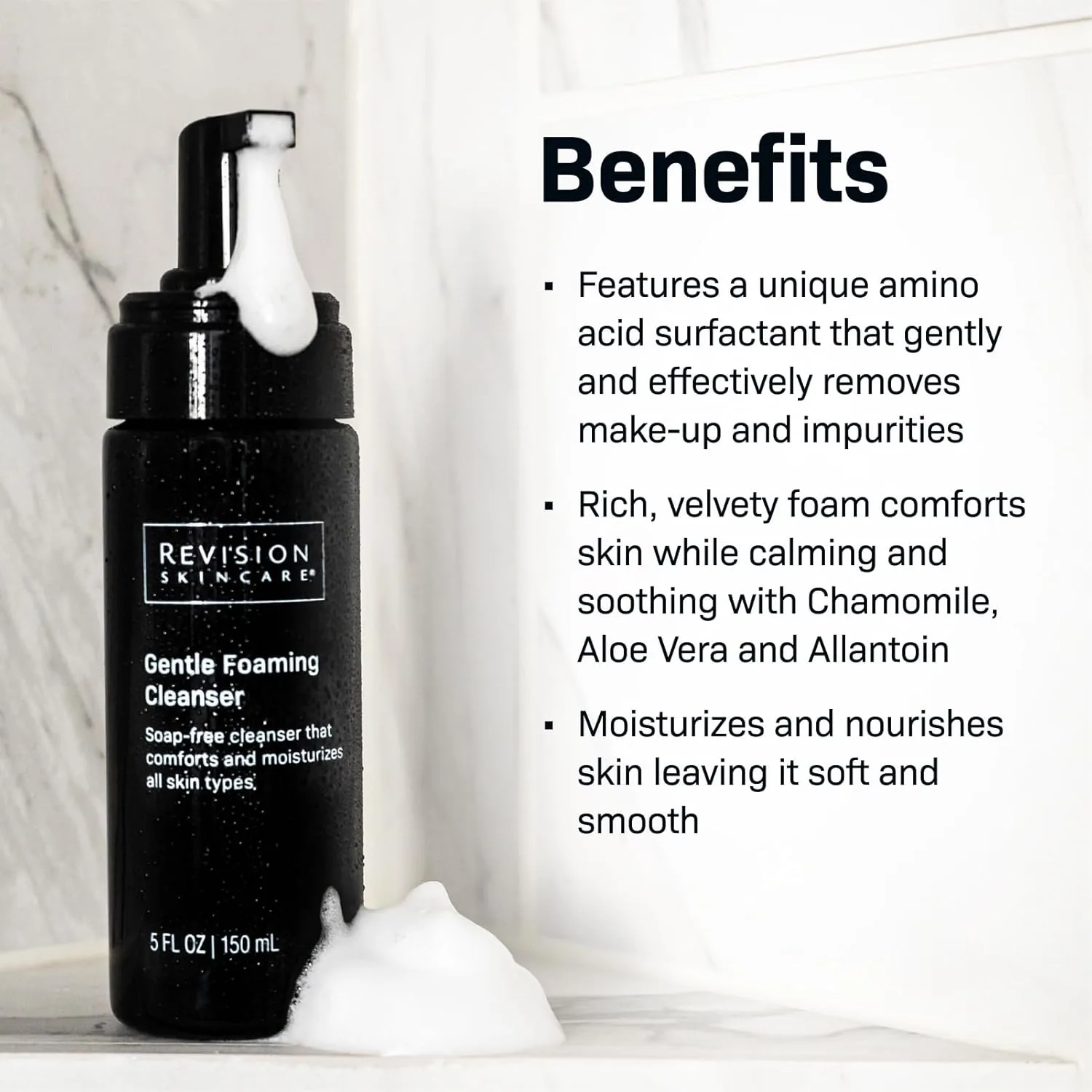 Средство для снятия макияжа Revision Skincare — Мягкое пенящееся очищающее средство для лица , не содержащее мыла, для снятия макияжа, 140 мл — фото 3