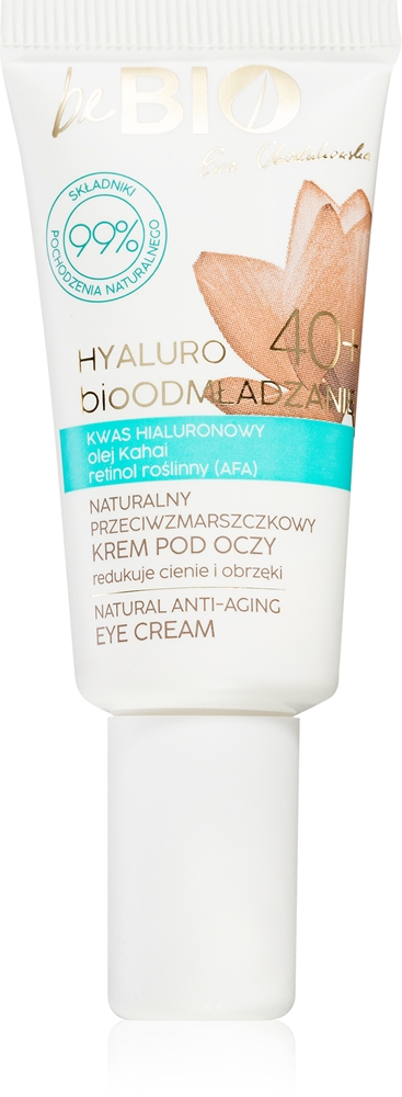 

Ewa Chodakowska Hyaluro биоомоложение 40+ крем для глаз от морщин и темных кругов под глазами Bebio, 15 мл