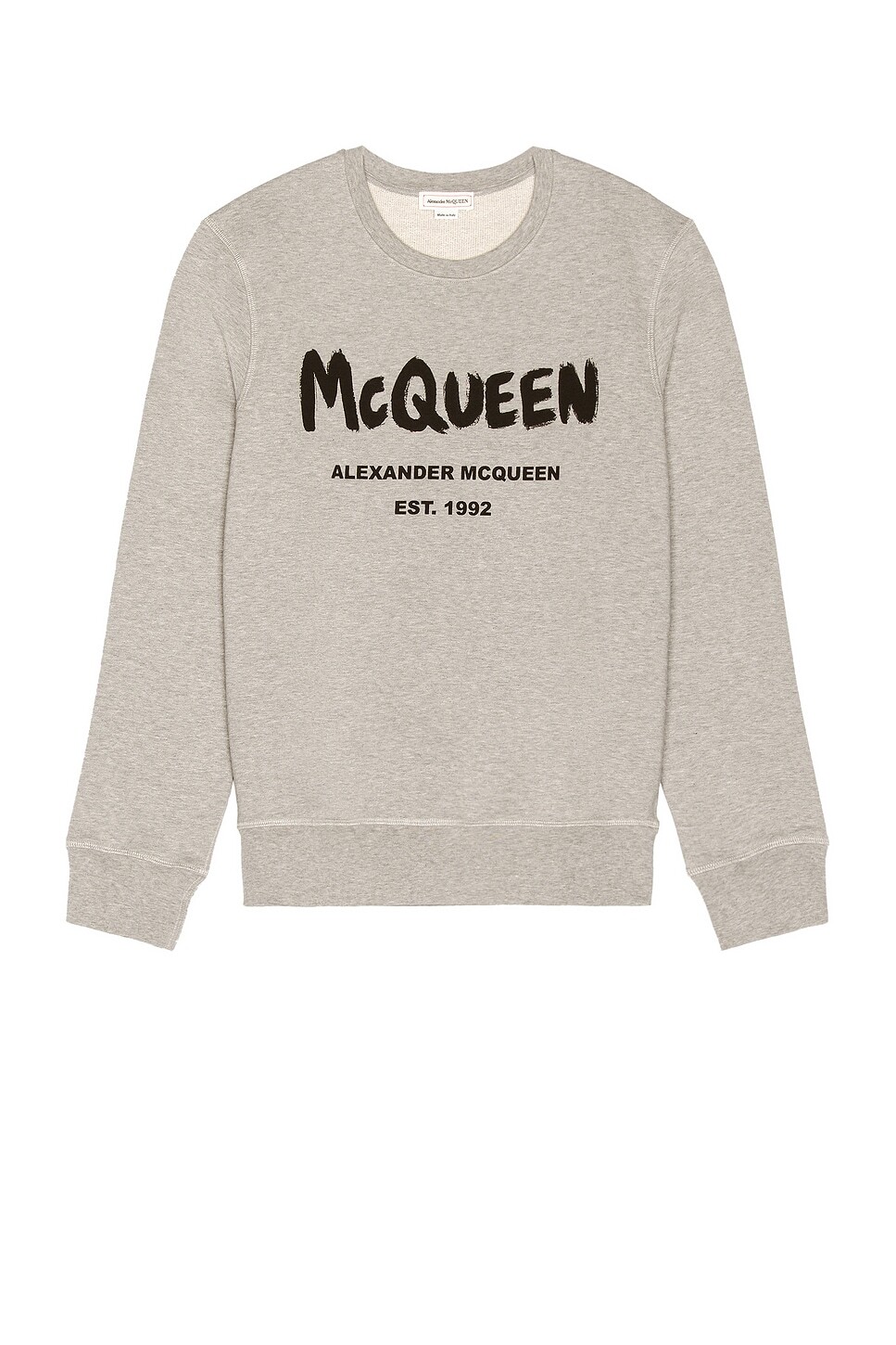 

Толстовка с принтом граффити Alexander Mcqueen, цвет Pale Grey