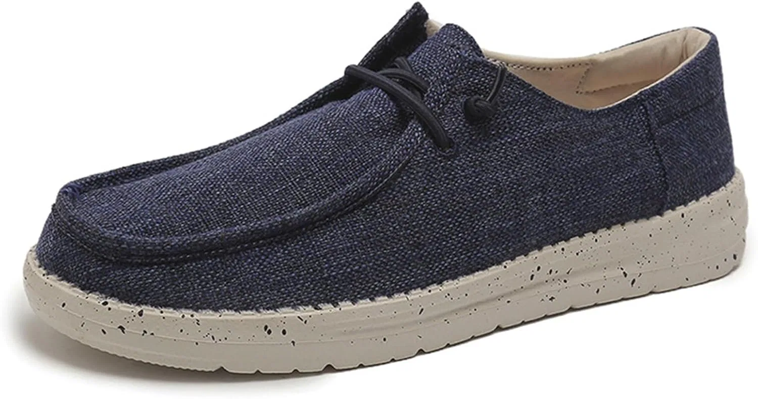 Мокасины мужские, повседневные, Canvas Deck Shoes, синие WCXTY