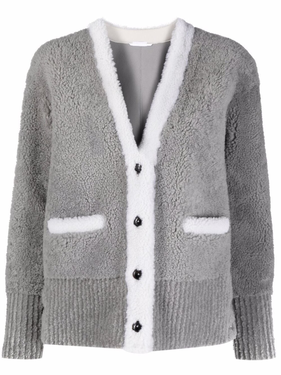 

Thom Browne кардиган с контрастной отделкой, серый