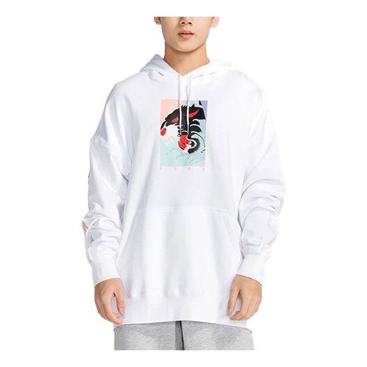 

Толстовка cartoon alphabet printing white Puma, белый