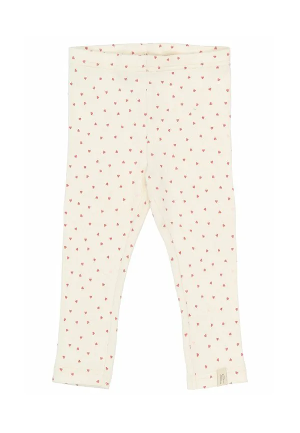Леггинсы брюки Petit Piao, Eggnog Heart Aop