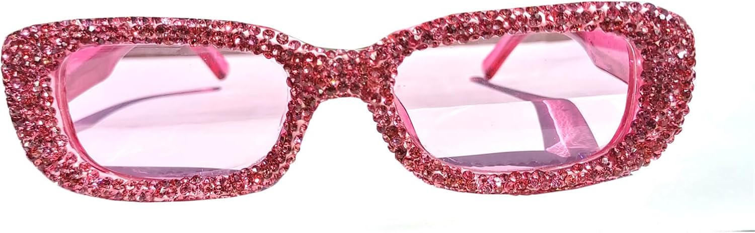 

Солнцезащитные очки Helena прямоугольной формы с бриллиантами, квадратные солнцезащитные очки со стразами, винтажные женские блестящие солнцезащитные очки для вечеринок, Pink
