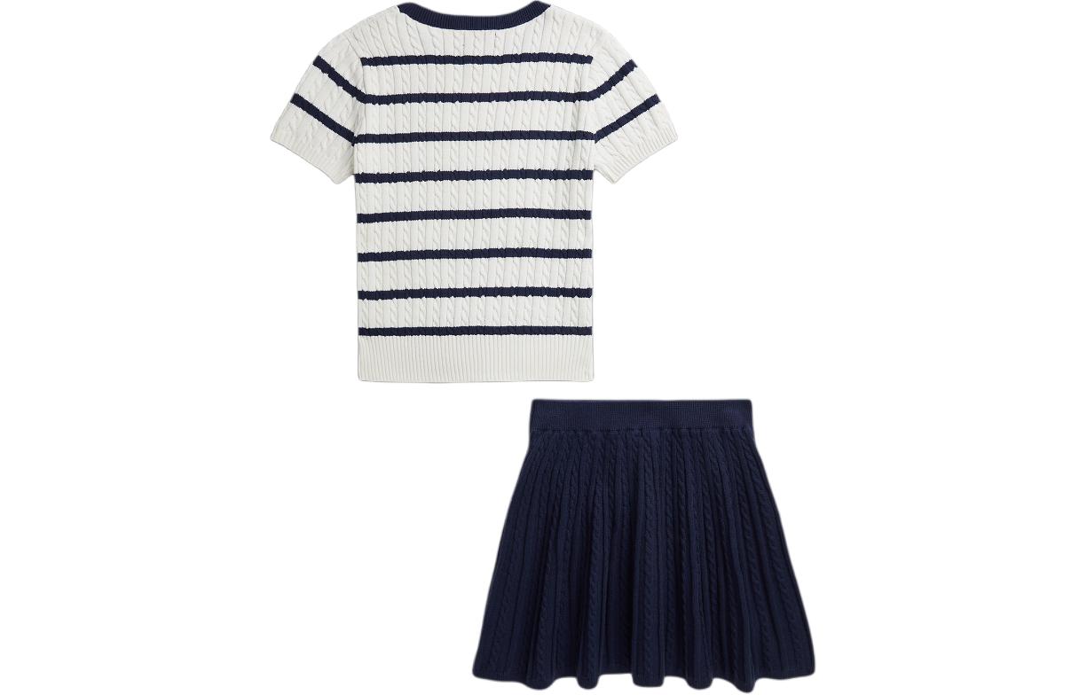 Детский комплект с юбкой SS24 Polo Ralph Lauren, темно-синий — фото 4