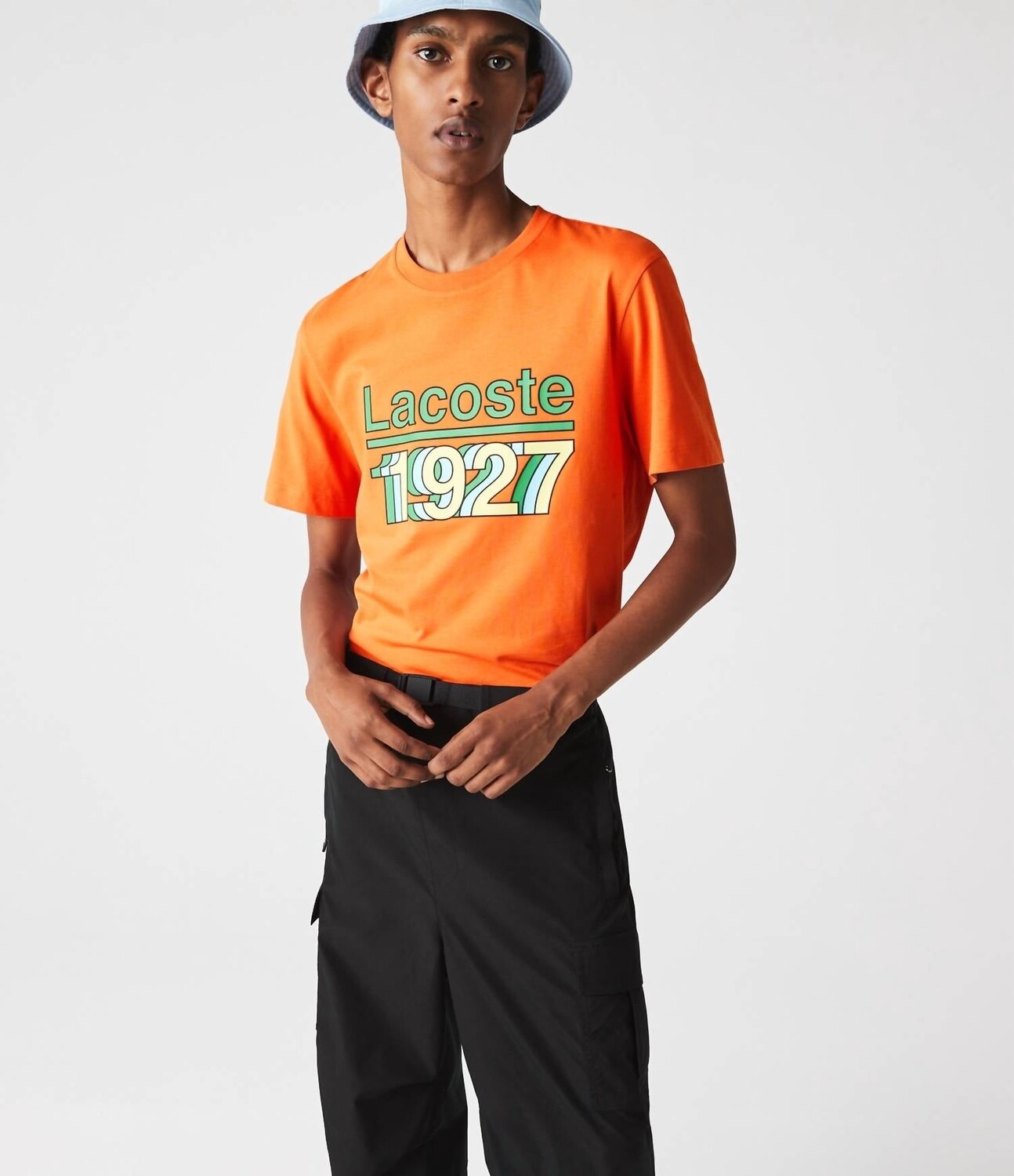 

Оранжевая мужская футболка с черепахой Lacoste, оранжевый
