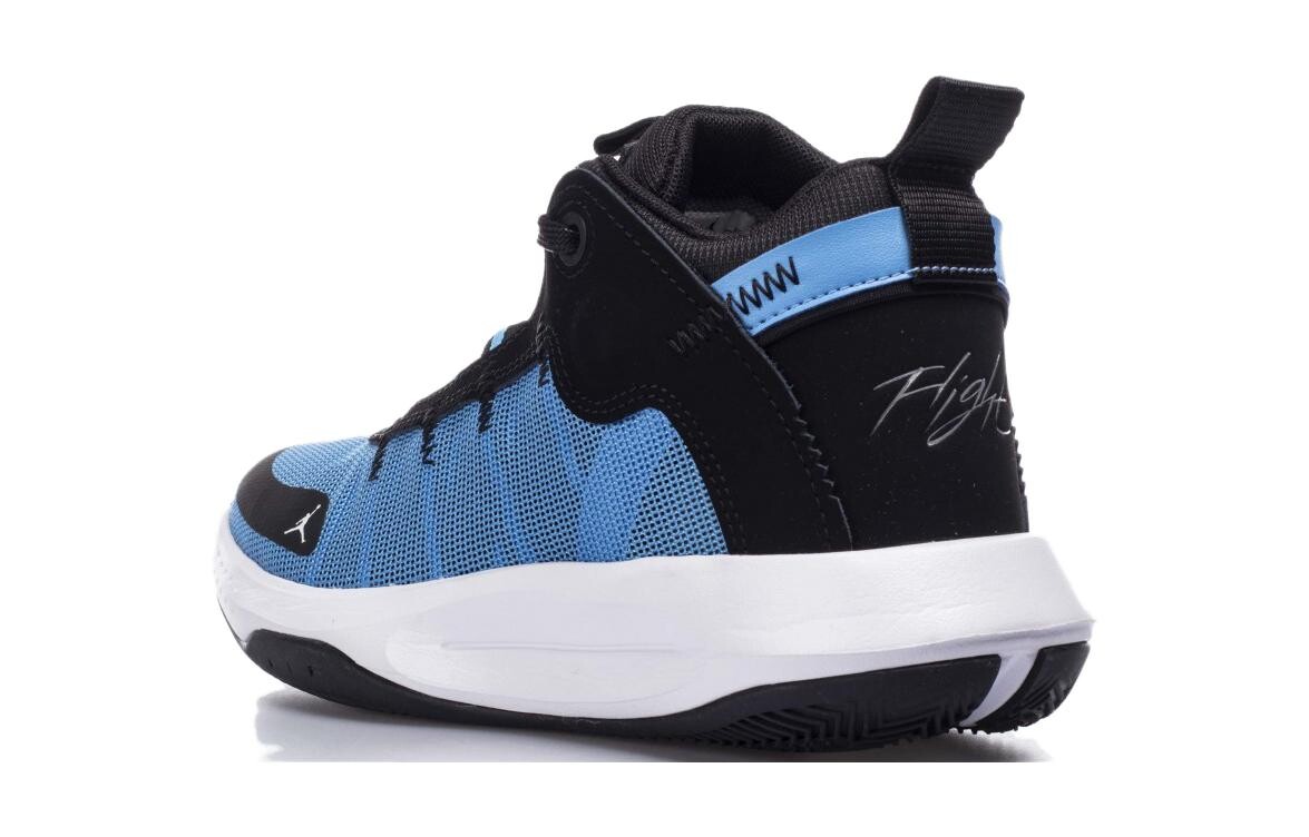 Баскетбольные кроссовки Jumpman 2020 GS Mid-top Blue/Black Jordan, синий — фото 2