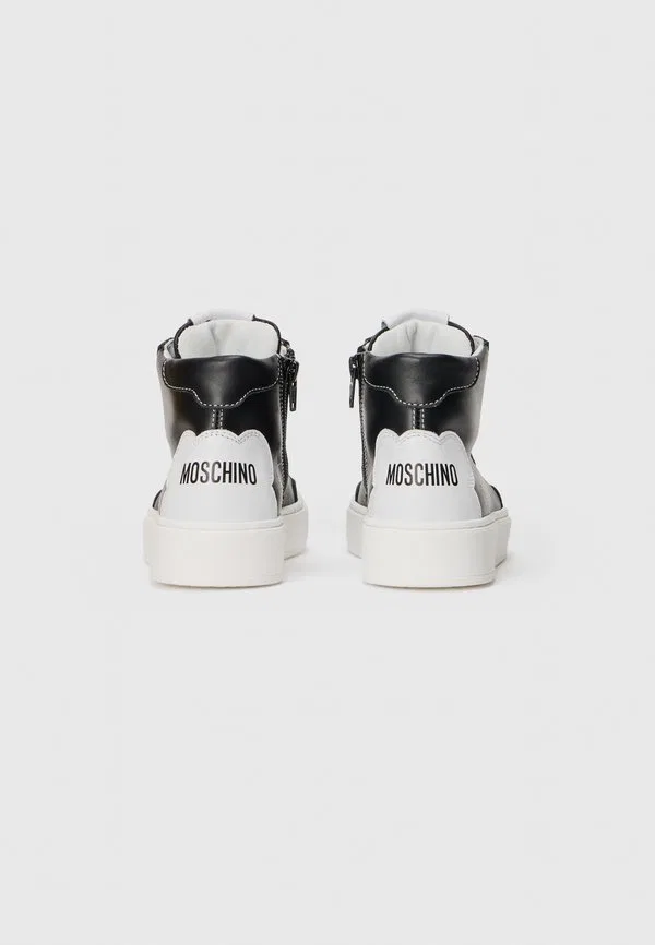 Высокие кроссовки Moschino, Black/White — фото 3