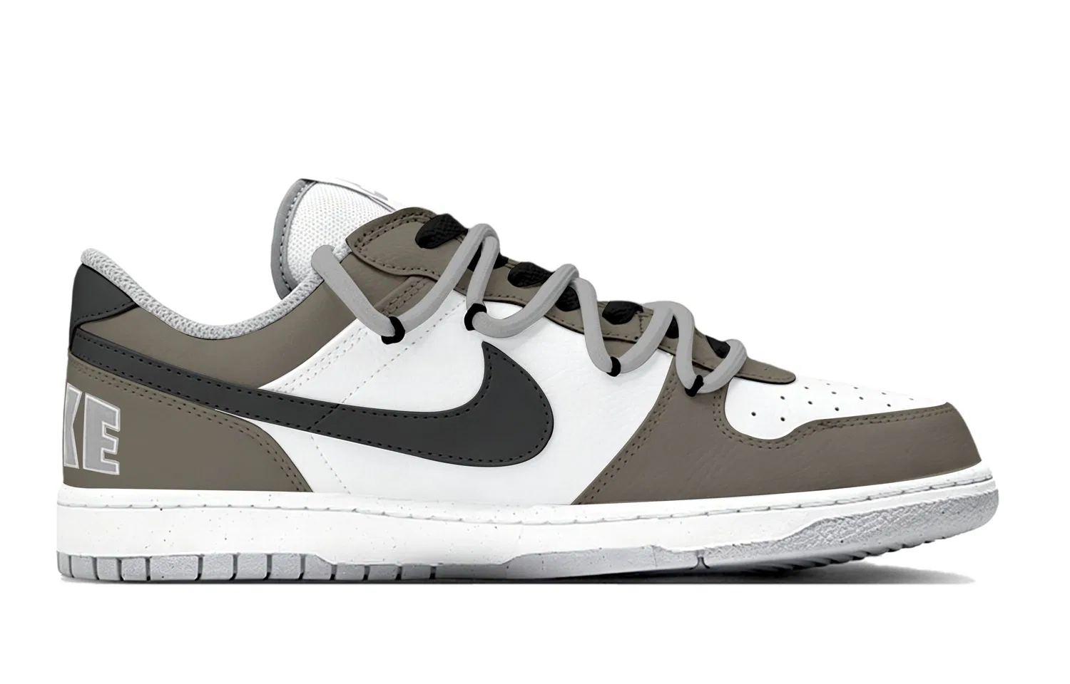Кроссовки для скейтбординга Nike Big Low коричневые — фото 3