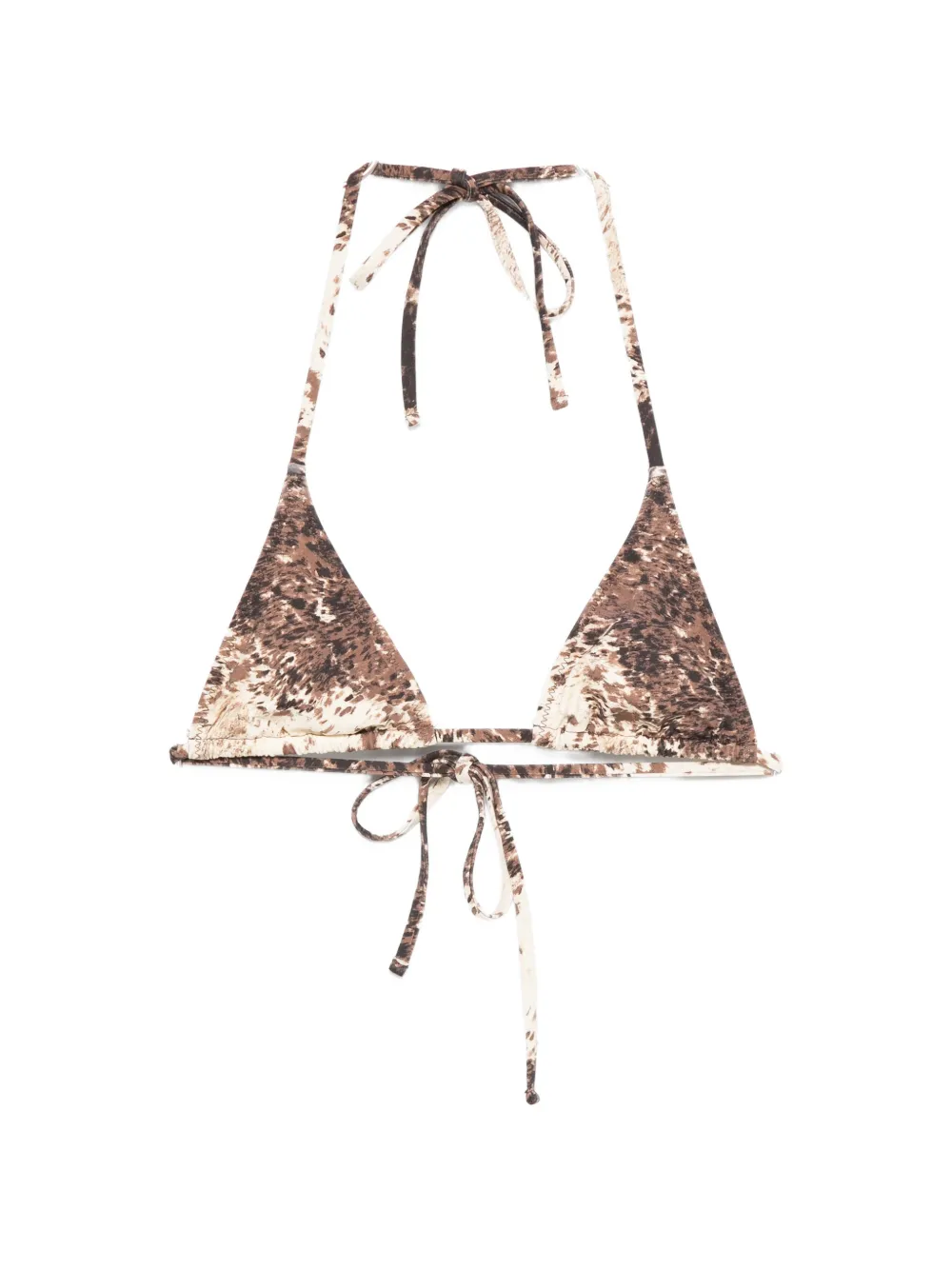 

Треугольный бикини-топ на завязках Paradise Frankies Bikinis, коричневый