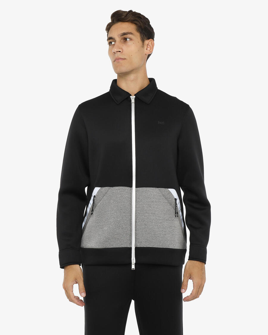 

JAKED Черная синтетическая фитнес-толстовка для мужчин