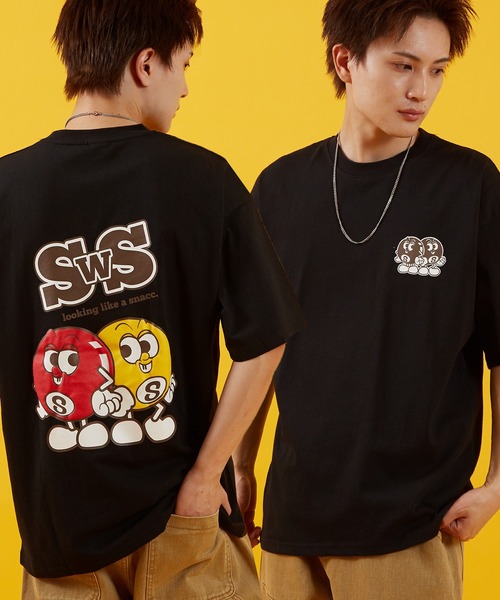 

Футболка с короткими рукавами и графическим принтом Sideway Stance, черная