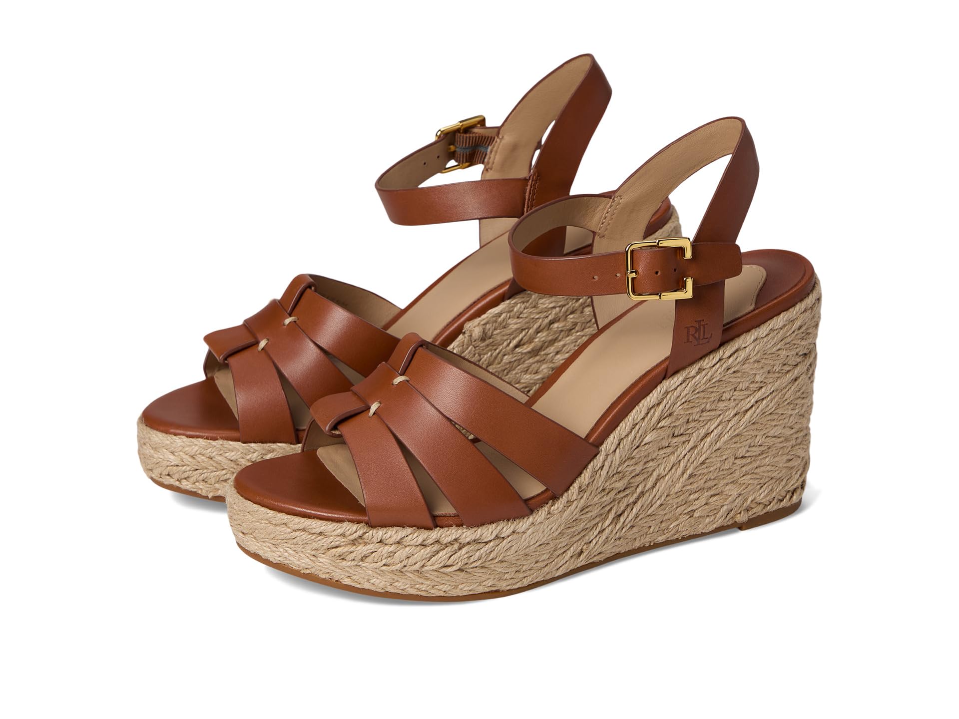 Сандалии Lauren Ralph Lauren Soffia Calfskin Espadrille, цвет Lauren Tan