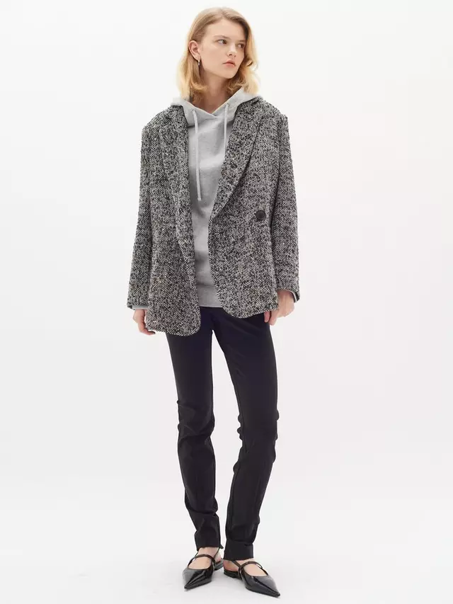 

Блейзер InWear Kiela Wool Blend, цвет black/white