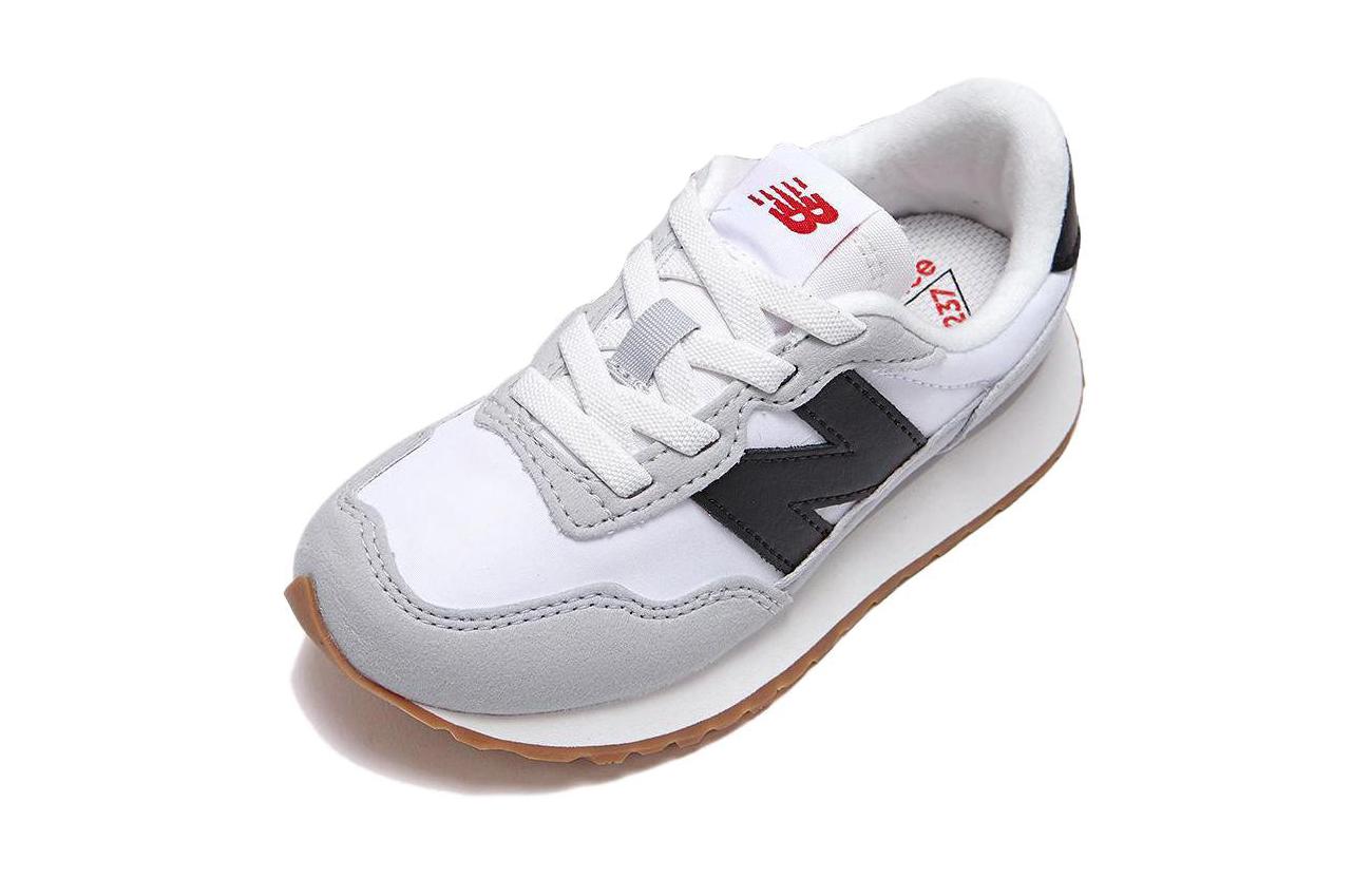 

New Balance Детские кроссовки NB 237 с амортизацией, износостойкие, серо-белые, с низким верхом