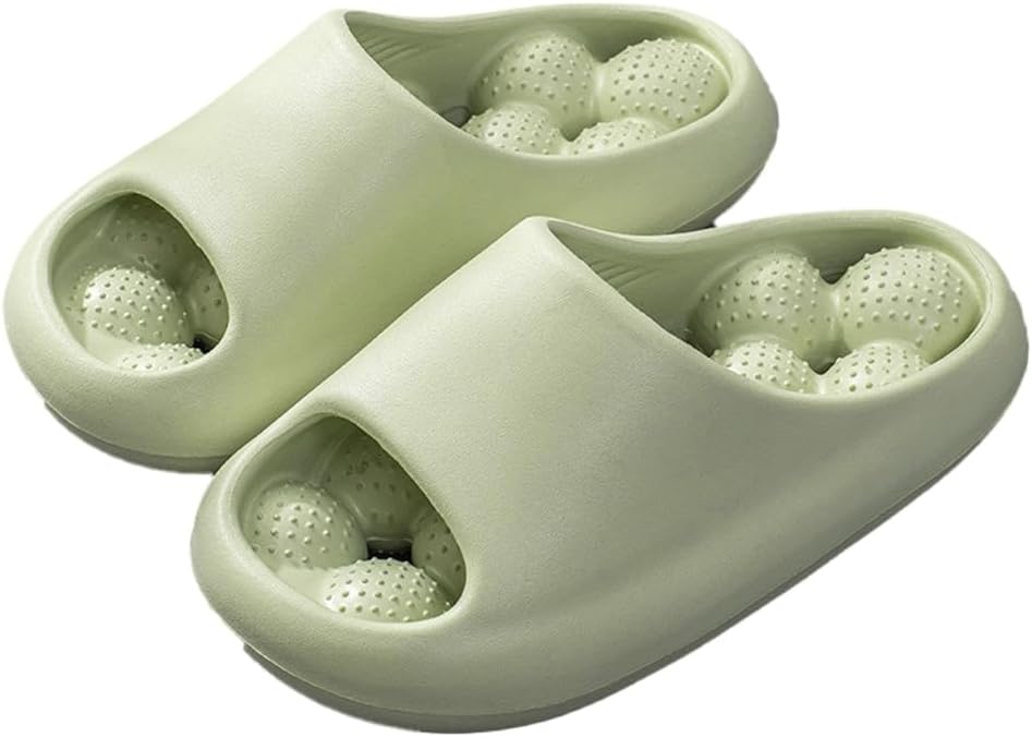 

Женские и мужские душевые сандалии Rungion с дренажными отверстиями, быстро сохнущие, с мягкой подошвой, для дома, нескользящие, зеленый