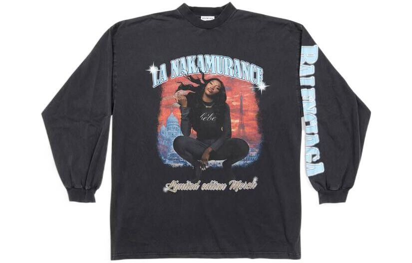 

Футболка мужская Balenciaga Music Aya Nakamura, черный