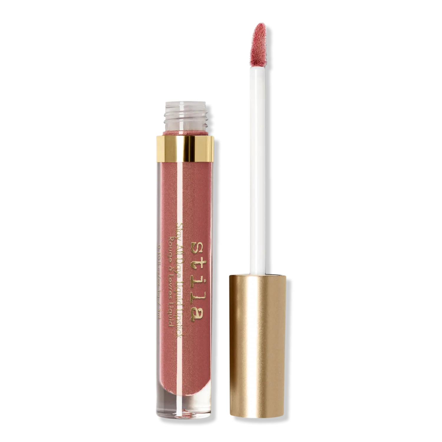 

Жидкая помада Stay All Day Stila, Miele Shimmer (shimmering warm mauve nude)