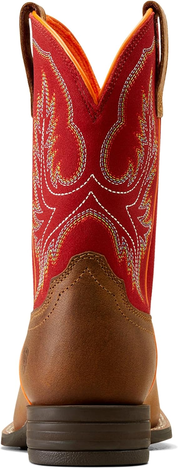 Детские ковбойские сапоги Ariat Wilder Unisex Youth Western Boot, красный — фото 2