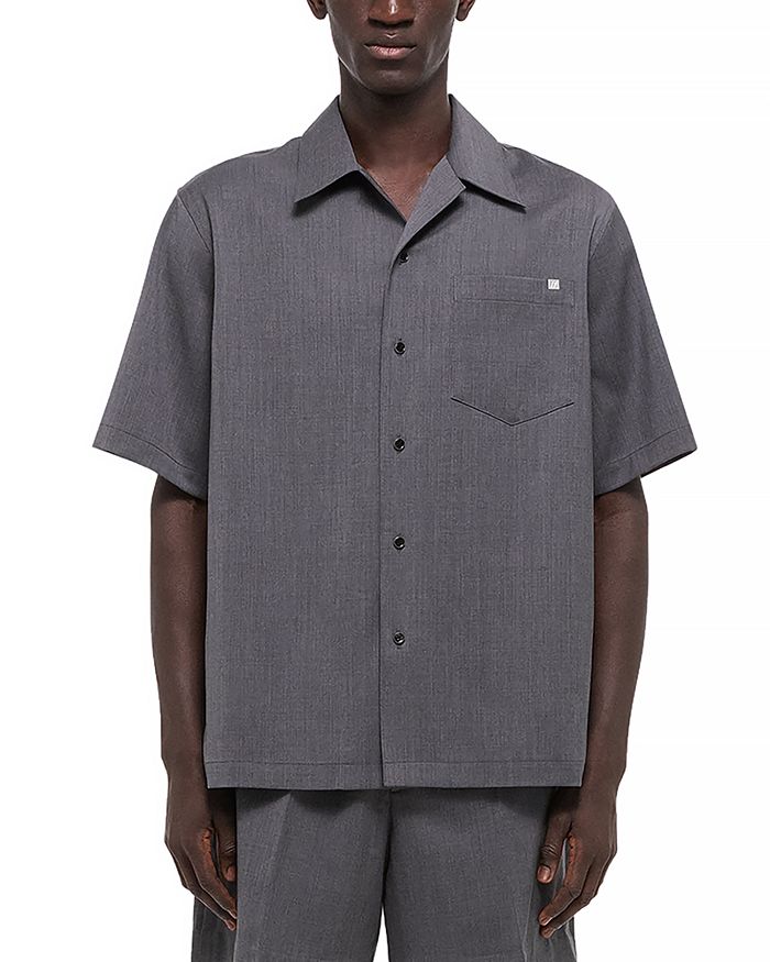 

Боксерская рубашка с коротким рукавом Camp Helmut Lang, серый