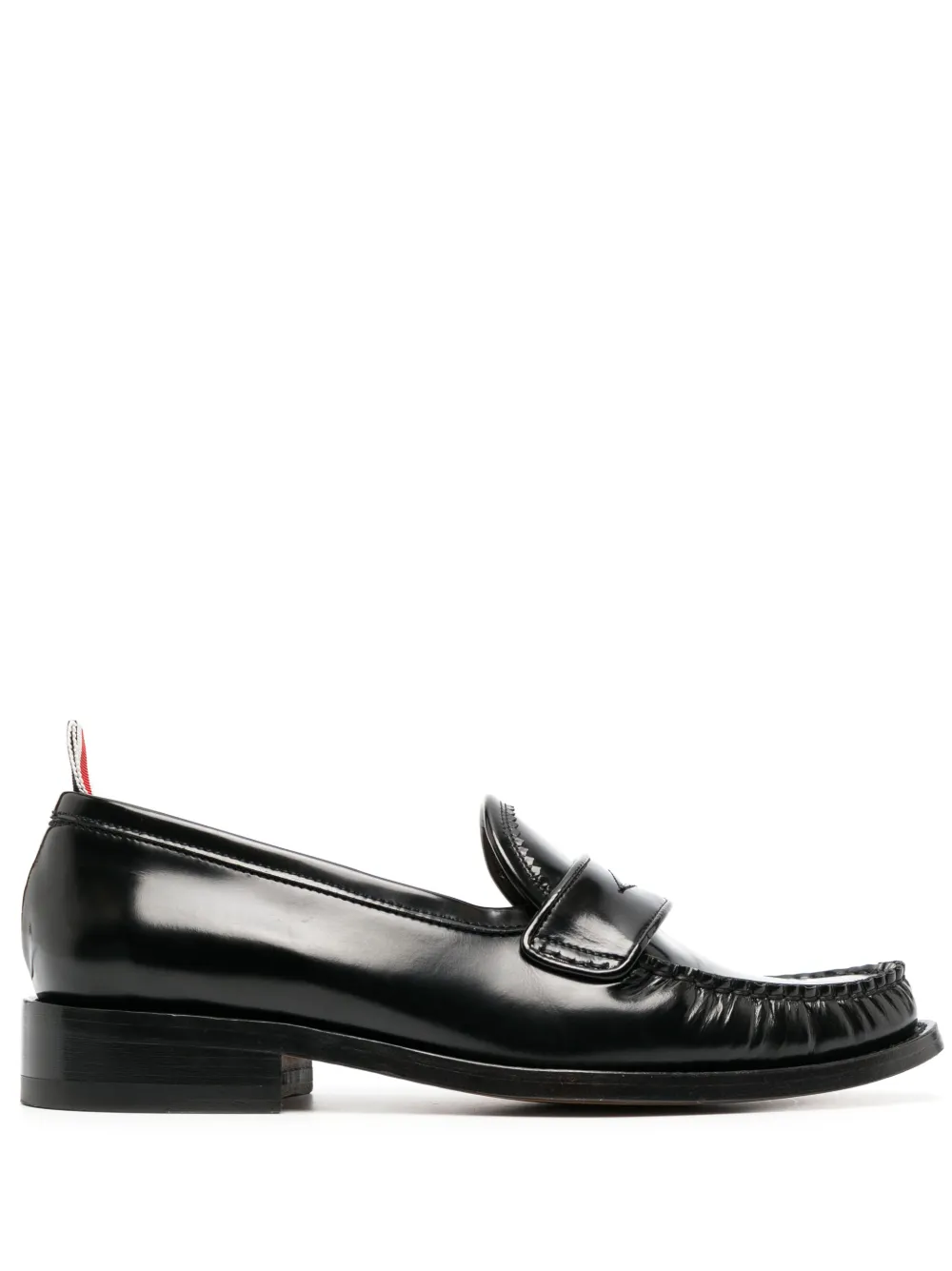 Пенни-лоферы с полосками THOM BROWNE, черный