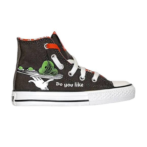 

Кроссовки Converse Dr. Seuss x Chuck Taylor All Star Hi GS, Green Eggs and Ham
