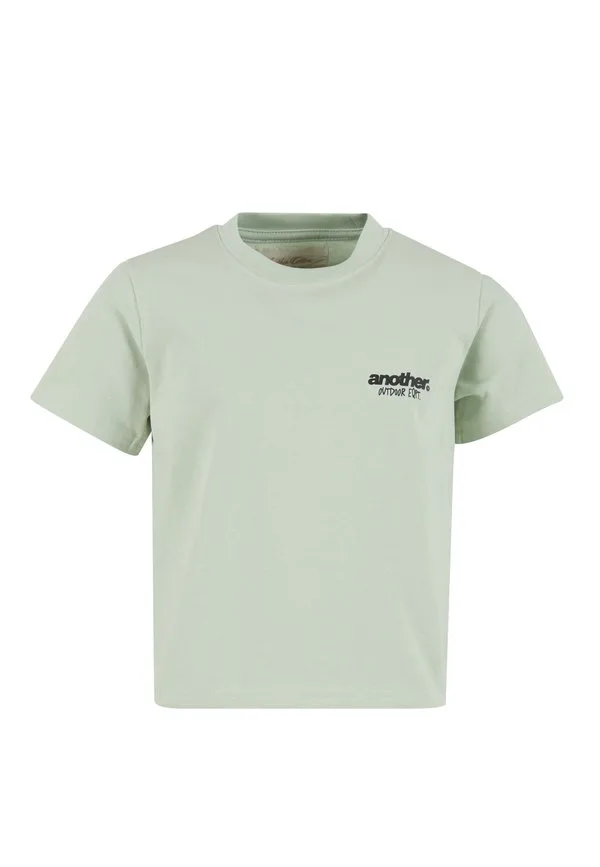 Футболка с принтом "почти дом" Another Cotton Lab, Green