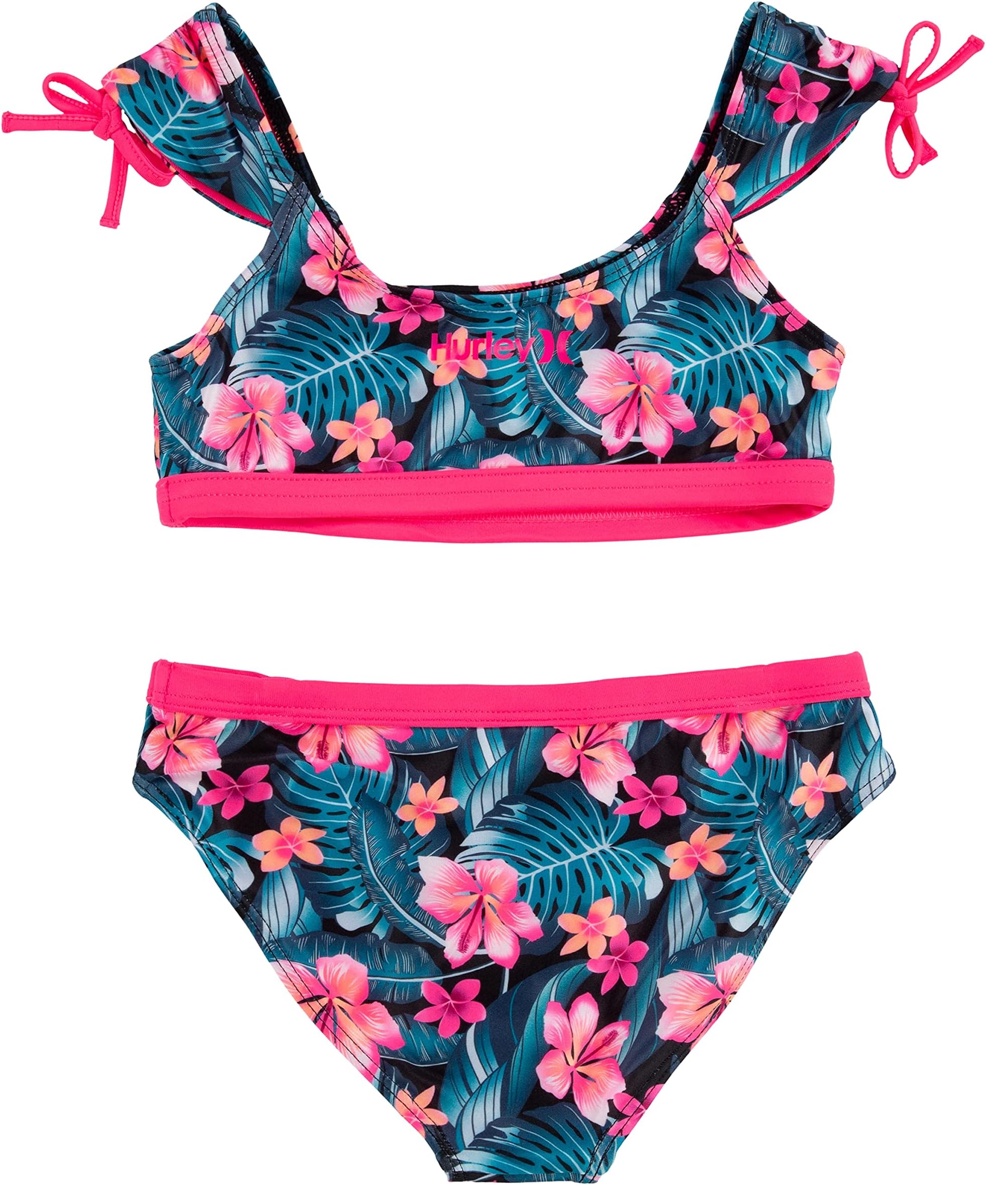 

Купальный топ Hurley UPF 50+ Crop Top Tankini Swimsuit Set, черный