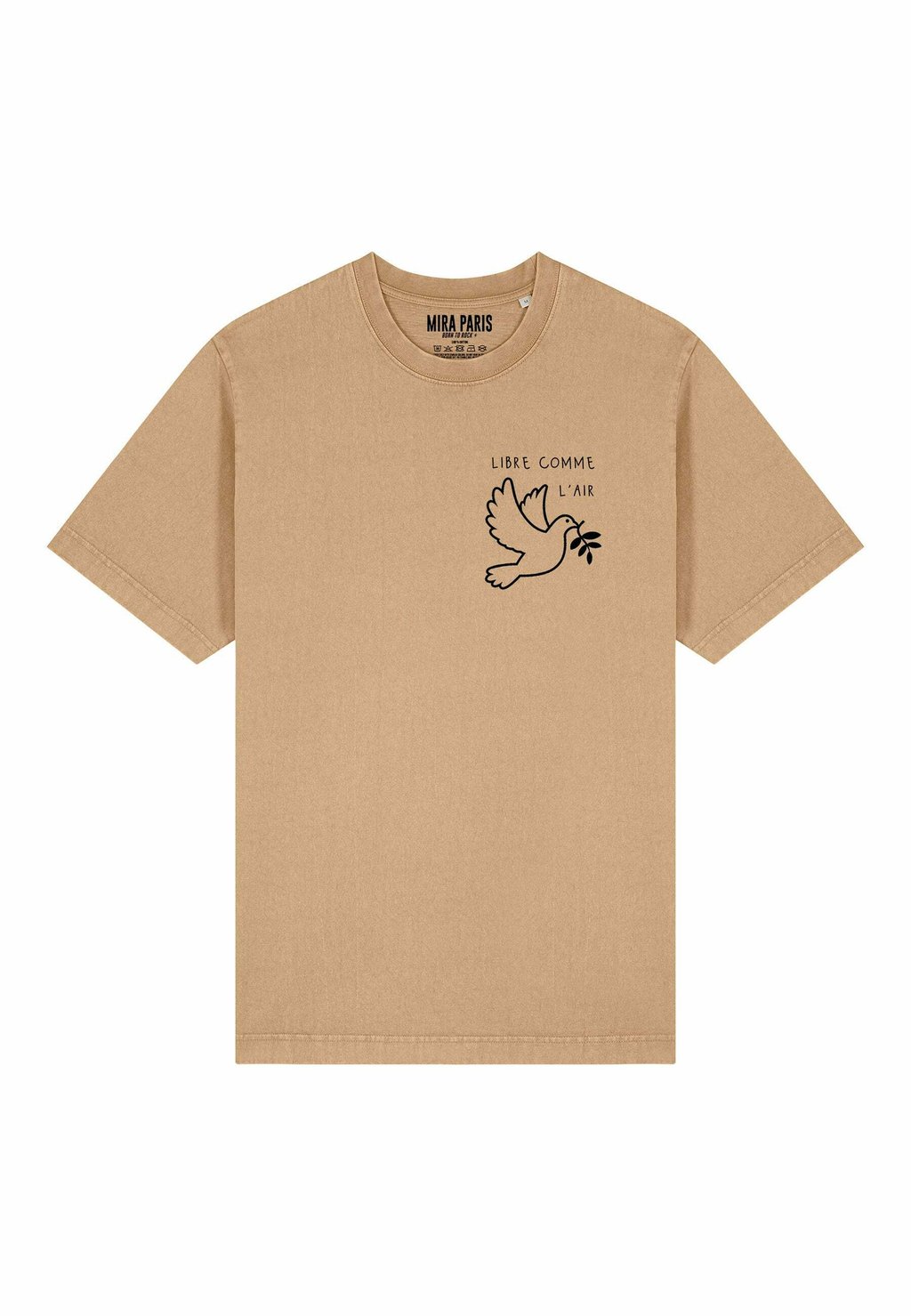 

Футболка с принтом LIBRE COMME L AIR UNISEX HEAVYWEIGHT Mira Paris, бежевый