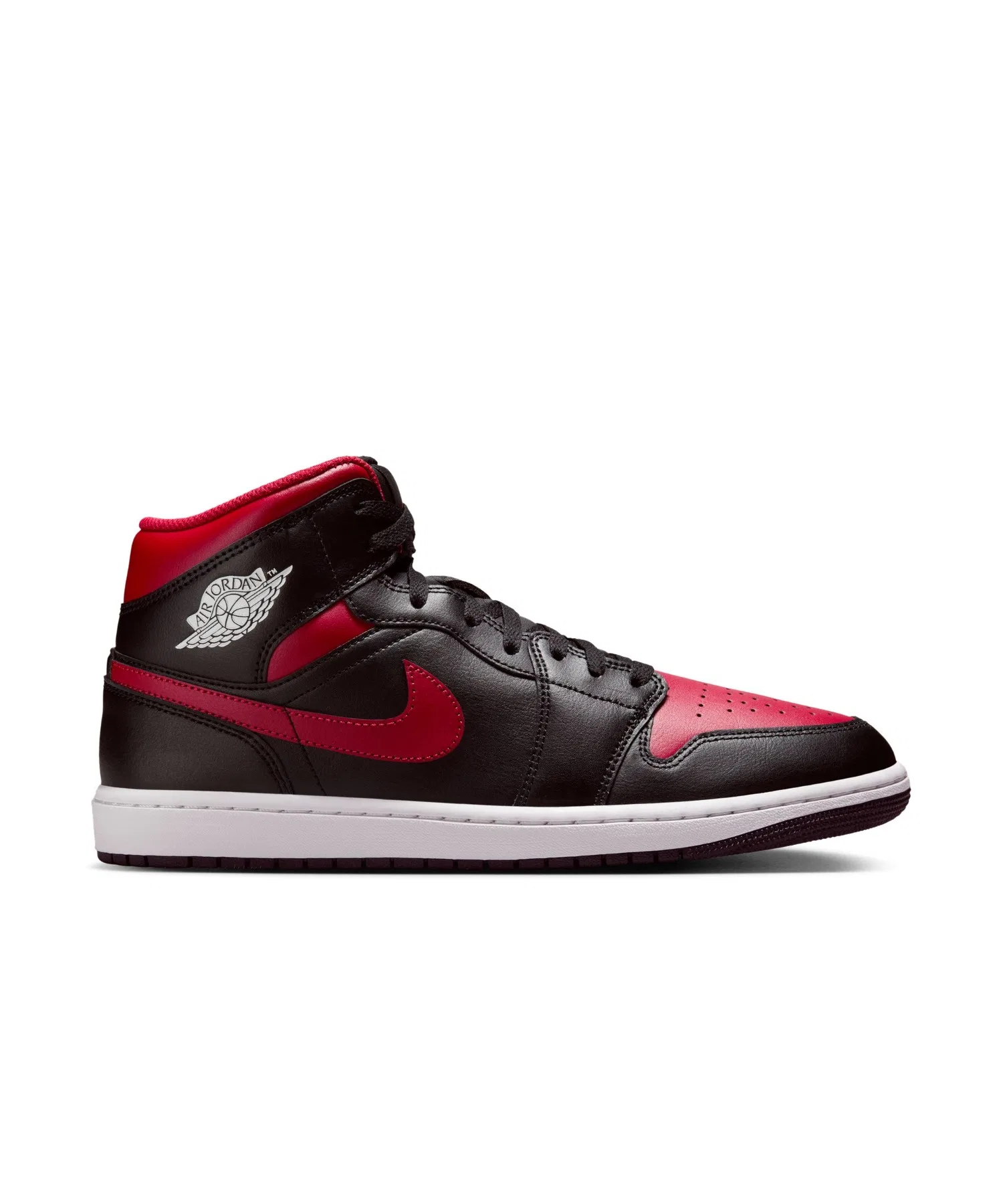 Мужские кроссовки Air Jordan 1 Mid чёрные — фото 3