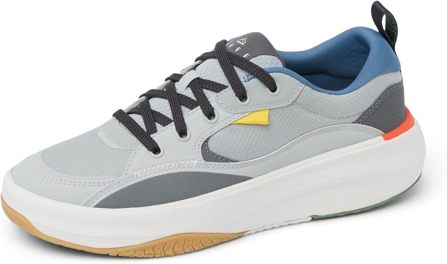 

Мужские сандалии REEF Fanning, легкие, с амортизирующей стелькой и открывалкой для бутылок, синий/оранжевый/серый