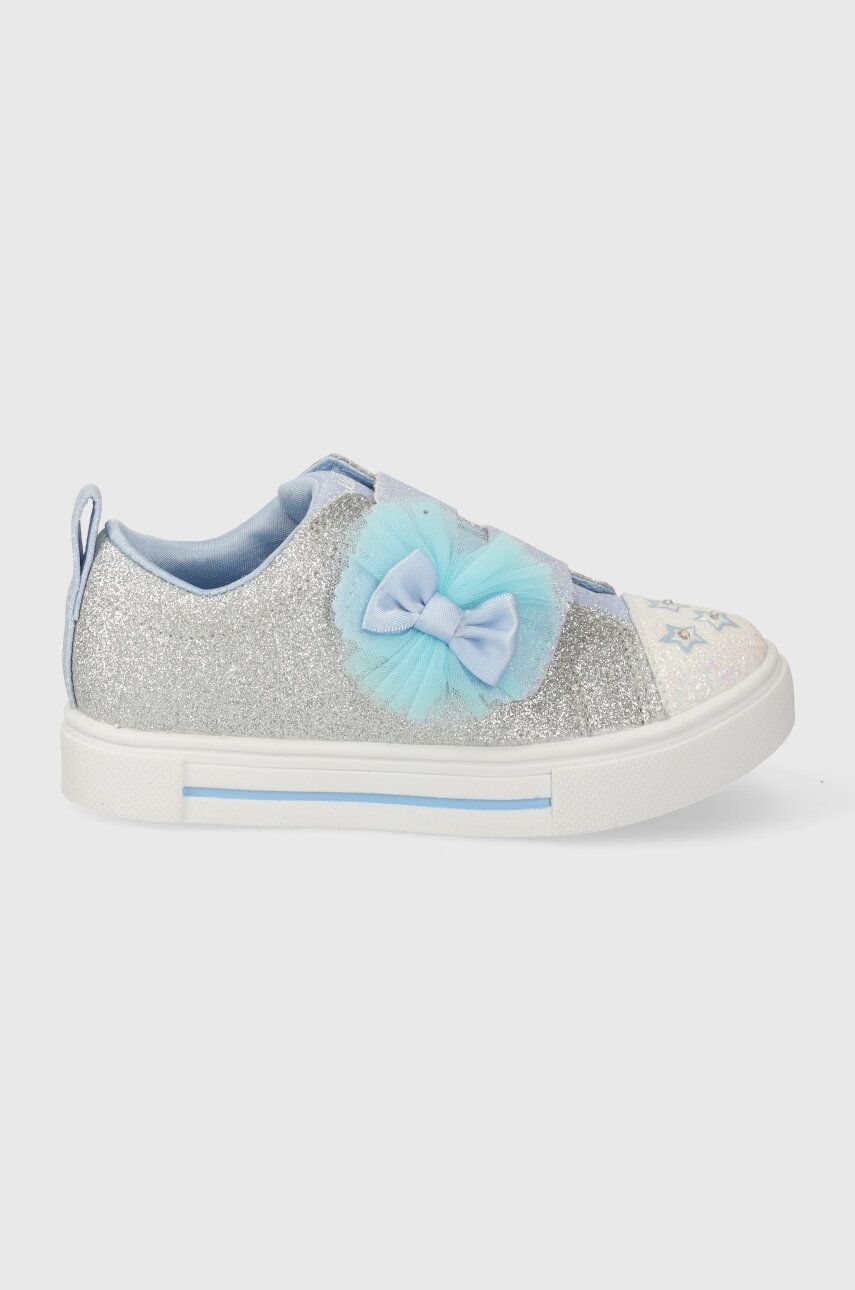 

Детские кроссовки Skechers TWINKLE Sparks GLITTER GEMS, серебряный