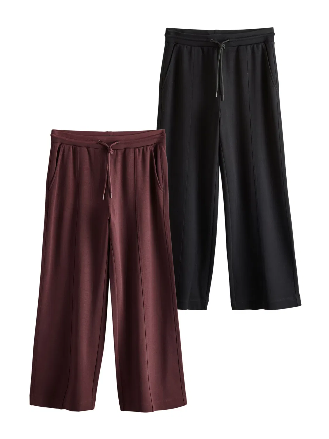 Широкие брюки Next цвет ягодный, черный