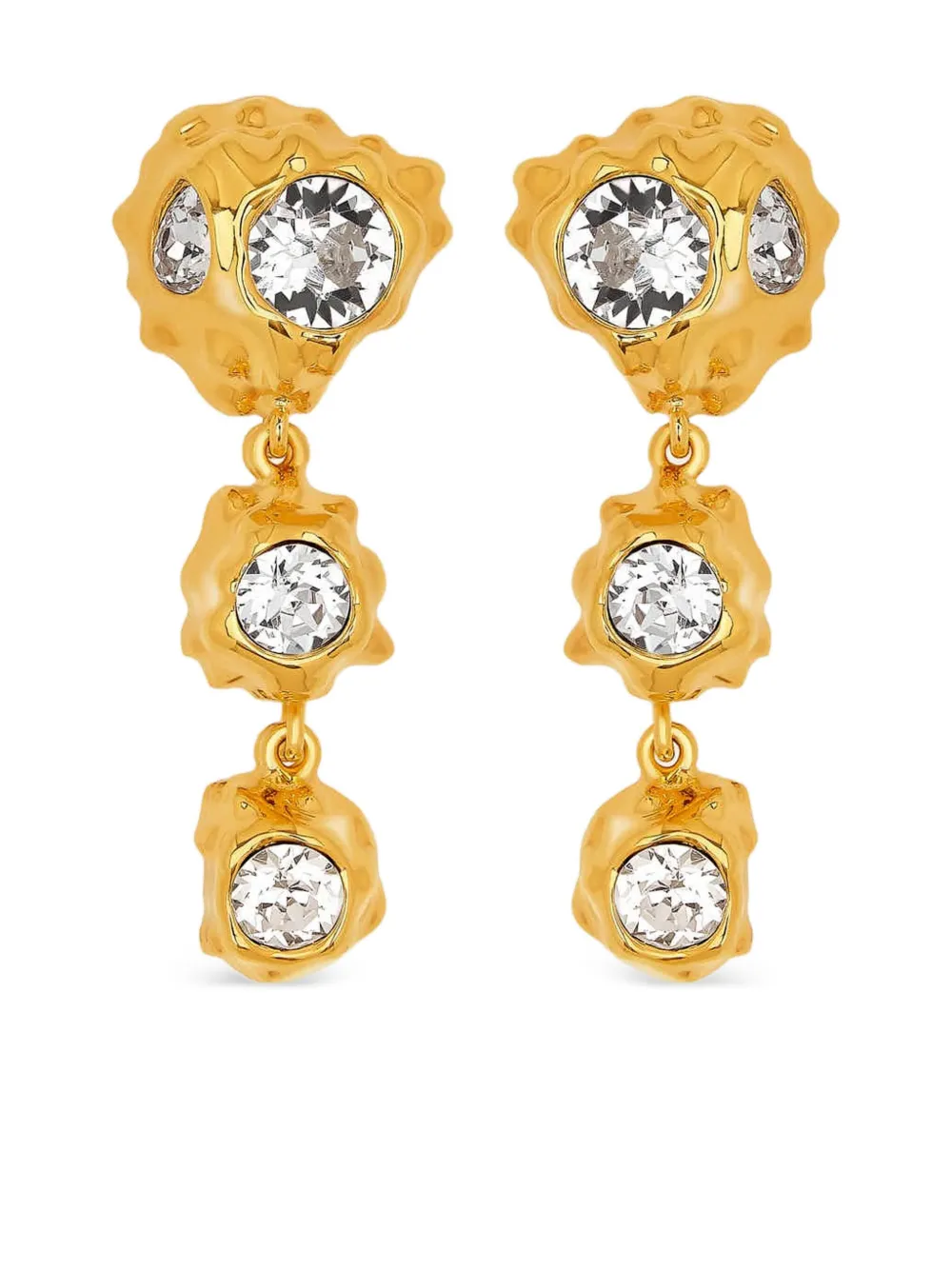 

Серьги с кристаллами Oscar de la Renta, золотой